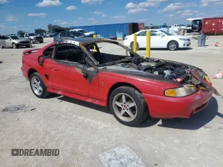 1997 Ford Mustang Cobra with VIN 1FALP47V8VF187337, listed as a Copart auction lot 52354265 with 0 mi miles and Non Repairable. Bid and sale history available at carsss.com. Image 4.