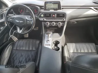 2019 Genesis G70 3.3T Advanced with VIN KMTG34LE4KU030796, listed as a Copart auction lot 71673144 with 100,932 mi miles and Salvage Title. Bid and sale history available at carsss.com. Image 8.