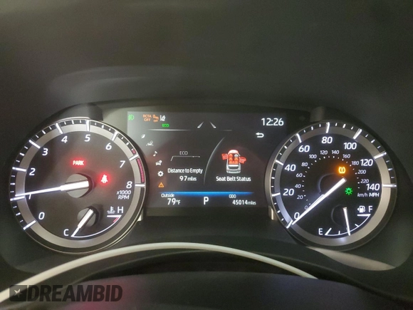 2022 Toyota Highlander XSE z VIN 5TDLZRBH2NS206872, wystawiony jako Copart lot #59870635 z przebiegiem 45 014 mil mil oraz Szkoda całkowita • Salvage title. Historia ofert i sprzedaży dostępna na DreamBid. Obrazek 9.