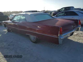 1969 Cadillac DeVille z VIN F9206444, wystawiony jako Copart lot #77397244 z przebiegiem 5 217 mil mil oraz Szkoda całkowita • Salvage title. Historia ofert i sprzedaży dostępna na DreamBid. Obrazek 2.