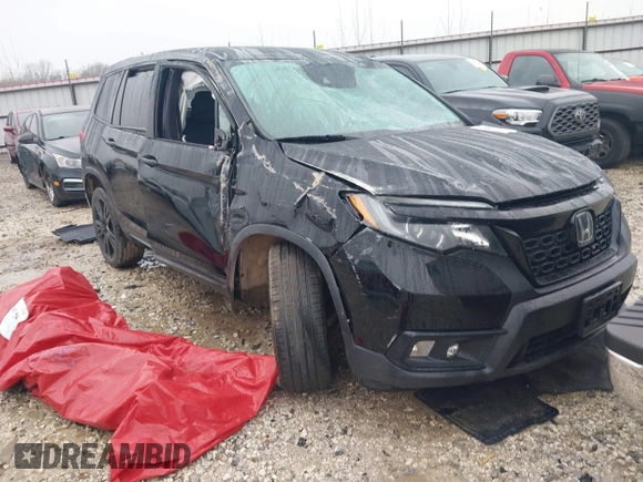 2021 Honda Passport Sport with VIN 5FNYF7H29MB000120, listed as a IAAI auction lot 41129219 with Not provided miles and . Bid and sale history available at DreamBid. Image 1.