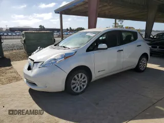 2015 Nissan LEAF S with VIN 1N4AZ0CP1FC316913, listed as a Copart auction lot 61359145 with 80,216 mi miles and Salvage title. Bid and sale history available at DreamBid. Image 1.