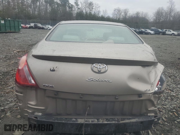 2004 Toyota Solara SE with VIN 4T1CE38P34U774416, listed as a Copart auction lot 47831375 with 273,069 mi miles and Non Repairable. Bid and sale history available at carsss.com. Image 6.