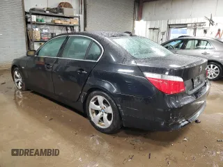 2006 BMW 5 Series 530i with VIN WBANE73566CM35987, listed as a Copart auction lot 37943054 with 206,994 mi miles and Salvage Title. Bid and sale history available at carsss.com. Image 2.
