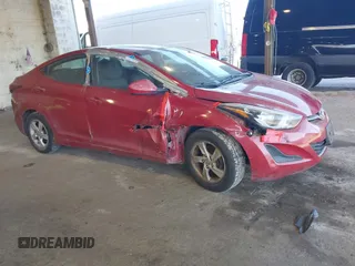 2014 Hyundai Elantra SE z VIN KMHDH4AE7EU035321, wystawiony jako IAAI lot #41632084 z przebiegiem 80 524 mil mil oraz . Historia ofert i sprzedaży dostępna na DreamBid. Obrazek 1.