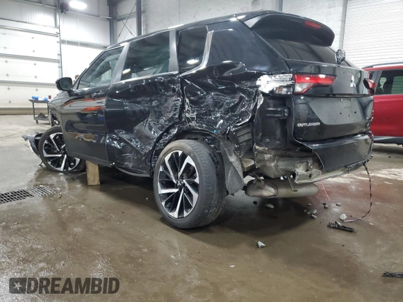 2022 Mitsubishi Outlander SE with VIN JA4J4UA8XNZ086077, listed as a Copart auction lot 55112805 with 39,859 mi miles and Salvage title. Bid and sale history available at DreamBid. Image 2.