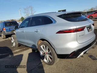 2021 Jaguar F-Pace S with VIN SADCJ2EU9MA683953, listed as a Copart auction lot 46843045 with 40,526 mi miles and Salvage title. Bid and sale history available at DreamBid. Image 2.