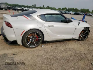2020 Toyota Supra 3.0 with VIN WZ1DB4C04LW032225, listed as a Copart auction lot 57639875 with Not provided miles and Salvage title. Bid and sale history available at DreamBid. Image 3.