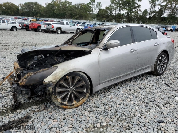 2012 Hyundai Genesis 5.0L with VIN KMHGC4DH9CU169262, listed as a Copart auction lot 80019364 with 0 mi miles and Non Repairable. Bid and sale history available at carsss.com. Image 1.