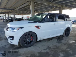 2016 Land Rover Range Rover Sport V6 HSE with VIN SALWR2VF0GA553625, listed as a Copart auction lot 49494755 with 105,557 mi miles and Clean Title. Bid and sale history available at carsss.com. Image 1.