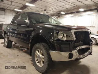 2008 Ford F-150 XLT with VIN 1FTPW14538FA33513, listed as a IAAI auction lot 41486544 with 162,537 mi miles. Bid and sale history available at carsss.com. Image 1.