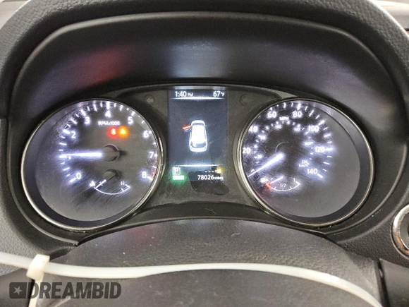 2017 Nissan Rogue SV with VIN KNMAT2MV5HP537706, listed as a Copart auction lot 62087615 with 78,026 mi miles and Clean title. Bid and sale history available at DreamBid. Image 9.