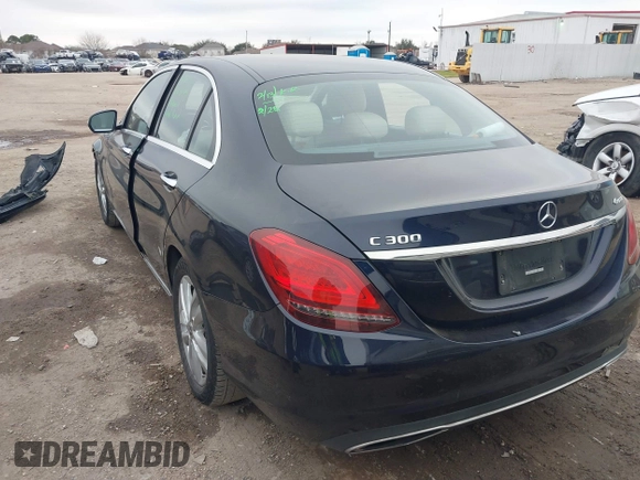 2019 Mercedes-Benz C 300 with VIN 55SWF8DB1KU318294, listed as a IAAI auction lot 41631976 with 102,356 mi miles and . Bid and sale history available at DreamBid. Image 3.