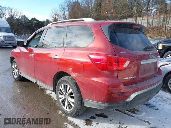 2017 Nissan Pathfinder SV with VIN 5N1DR2MMXHC904184, listed as a IAAI auction lot 41369202 with 85,427 mi miles. Bid and sale history available at carsss.com. Image 3.