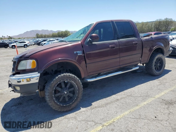 2001 Ford F-150 XLT with VIN 1FTRW08L31KE43205, listed as a Copart auction lot 56141495 with Not provided miles and Non repairable. Bid and sale history available at DreamBid. Image 1.