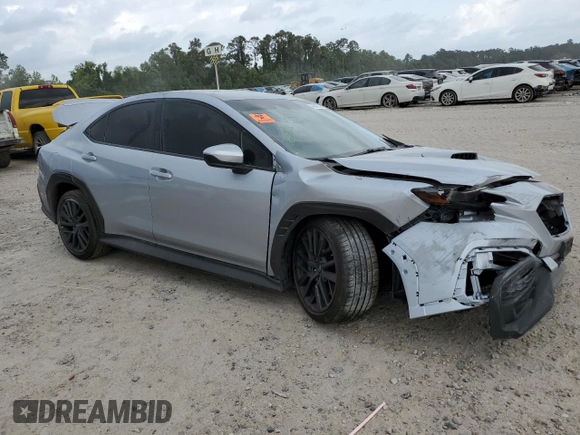 2024 Subaru WRX Premium with VIN JF1VBAH64R9808221, listed as a Copart auction lot 54990545 with 105,565 mi miles and Salvage title. Bid and sale history available at DreamBid. Image 4.