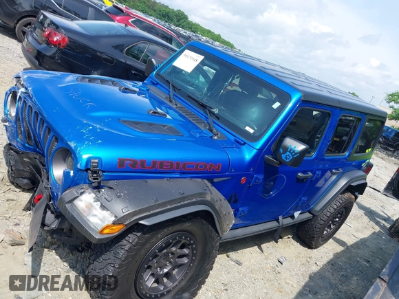 2021 Jeep Wrangler Unlimited Rubicon with VIN 1C4JJXFG3MW833275, listed as a IAAI auction lot 39371948 with 43,428 mi miles. Bid and sale history available at carsss.com. Image 14.