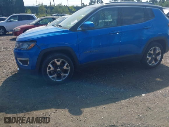 2020 Jeep Compass Limited with VIN 3C4NJCCB4LT125706, listed as a IAAI auction lot 40393170 with Not Provided miles and . Bid and sale history available at DreamBid. Image 13.