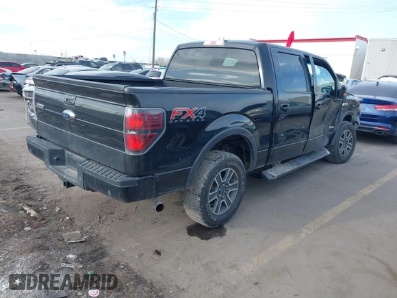 2013 Ford F-150 XL with VIN 1FTFW1ET4DFB66722, listed as a IAAI auction lot 41691976 with 160,634 mi miles. Bid and sale history available at carsss.com. Image 4.