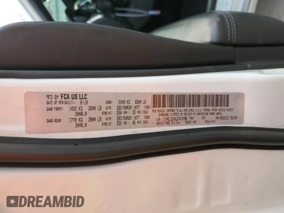 2018 Dodge Durango Citadel with VIN 1C4RDJEG0JC414788, listed as a Copart auction lot 81888404 with 145,766 mi miles and Salvage title. Bid and sale history available at DreamBid. Image 14.