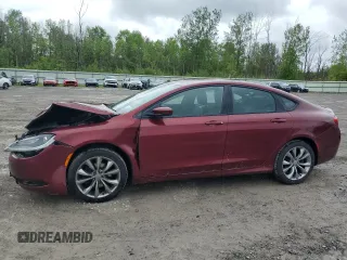 2015 Chrysler 200 S z VIN 1C3CCCBB7FN729438, wystawiony jako Copart lot #58620805 z przebiegiem 115 245 mil mil oraz Szkoda całkowita • Salvage title. Historia ofert i sprzedaży dostępna na DreamBid. Obrazek 1.