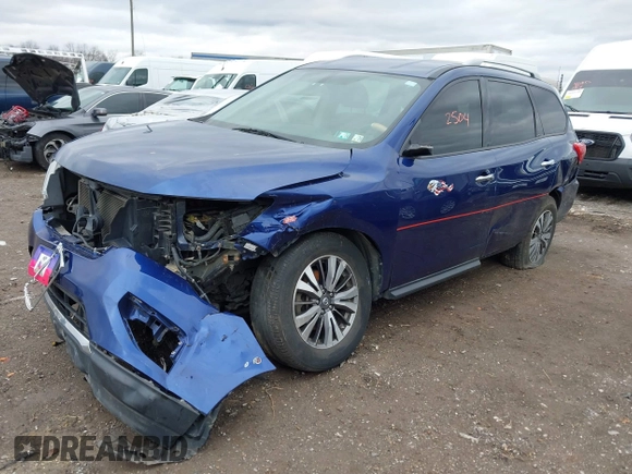 2018 Nissan Pathfinder SV with VIN 5N1DR2MM4JC625898, listed as a IAAI auction lot 41732504 with 118,778 mi miles and . Bid and sale history available at DreamBid. Image 2.