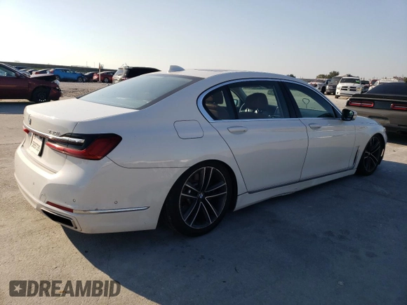 2020 BMW 7 Series 750i xDrive with VIN WBA7U2C02LGM27246, listed as a Copart auction lot 74277984 with 120,790 mi miles and Salvage Title. Bid and sale history available at carsss.com. Image 3.