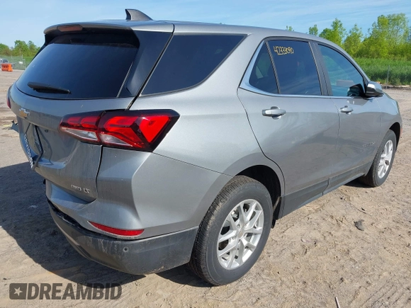 2024 Chevrolet Equinox LT with VIN 3GNAXUEG6RL355260, listed as a IAAI auction lot 42333090 with 9,270 mi miles and . Bid and sale history available at DreamBid. Image 4.