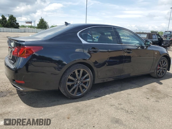 2014 Lexus GS 350 with VIN JTHCE1BL1E5020262, listed as a Copart auction lot 59817665 with 128,205 mi miles and Salvage title. Bid and sale history available at DreamBid. Image 3.