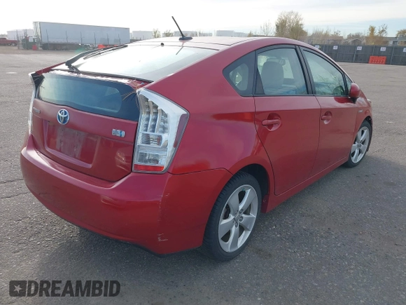 2010 Toyota Prius II with VIN JTDKN3DU8A5011986, listed as a IAAI auction lot 40935562 with 1 mi miles. Bid and sale history available at carsss.com. Image 4.