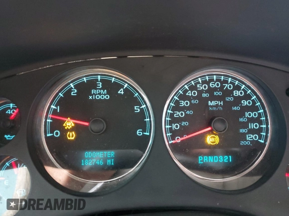 2007 Chevrolet Avalanche LTZ with VIN 3GNFK12377G133496, listed as a Copart auction lot 53552685 with 182,746 mi miles and Salvage Title. Bid and sale history available at DreamBid. Image 9.