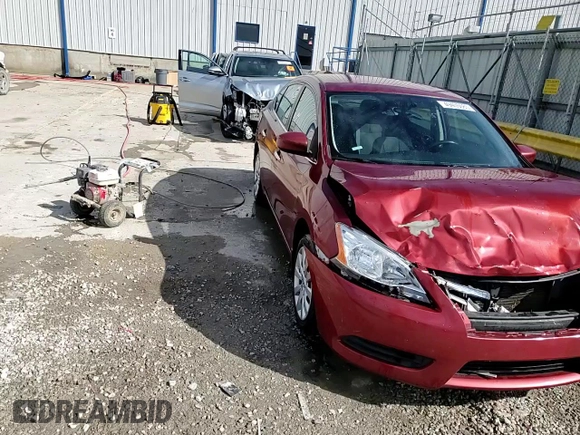 2015 Nissan Sentra SV with VIN 3N1AB7AP9FL682426, listed as a Copart auction lot 49405085 with 121,075 mi miles and Salvage Title. Bid and sale history available at DreamBid. Image 13.