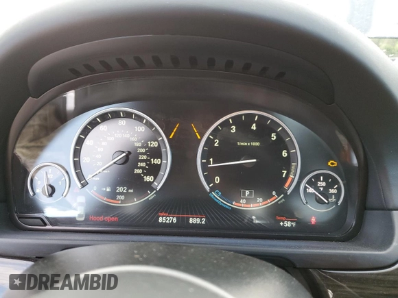 2015 BMW 5 Series 550i с VIN WBAKN9C54FD960930, выставлен на аукционе Copart как лот 56240895 с пробегом 85 276 миль миль и Чистый • Clean title. История ставок и продаж доступна на DreamBid. Изображение 9.