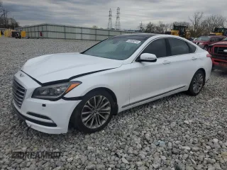 2015 Hyundai Genesis 3.8L with VIN KMHGN4JEXFU022957, listed as a Copart auction lot 49564814 with 117,387 mi miles. Bid and sale history available at carsss.com. Image 1.