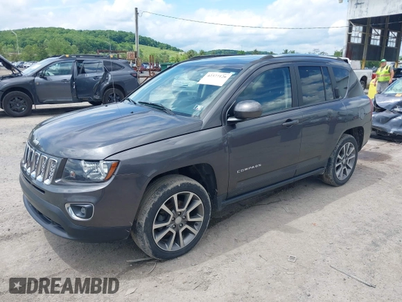 2017 Jeep Compass Latitude with VIN 1C4NJDEB0HD188771, listed as a IAAI auction lot 42377126 with 89,056 mi miles and . Bid and sale history available at DreamBid. Image 2.