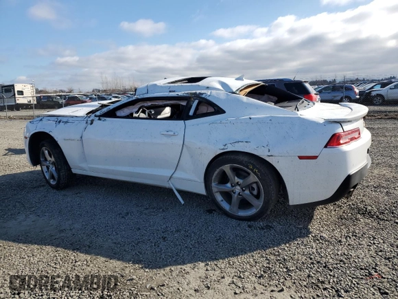2014 Chevrolet Camaro LT z VIN 2G1FC1E39E9242379, wystawiony jako Copart lot #48046105 z przebiegiem 88 758 mil mil oraz Szkoda całkowita • Salvage title. Historia ofert i sprzedaży dostępna na DreamBid. Obrazek 2.