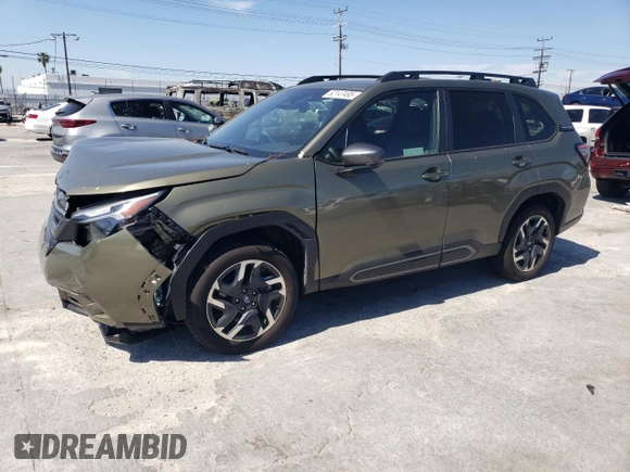 2025 Subaru Forester Limited с VIN JF2SLDNC0SH488141, выставлен на аукционе Copart как лот 52147495 с пробегом 10 793 миль миль и Списание • Salvage title. История ставок и продаж доступна на DreamBid. Изображение 1.