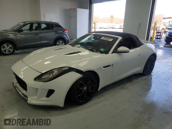 2014 Jaguar F-Type V6 with VIN SAJWA6E76E8K02867, listed as a Copart auction lot 41671135 with 87,325 mi miles and Clean Title. Bid and sale history available at DreamBid. Image 1.