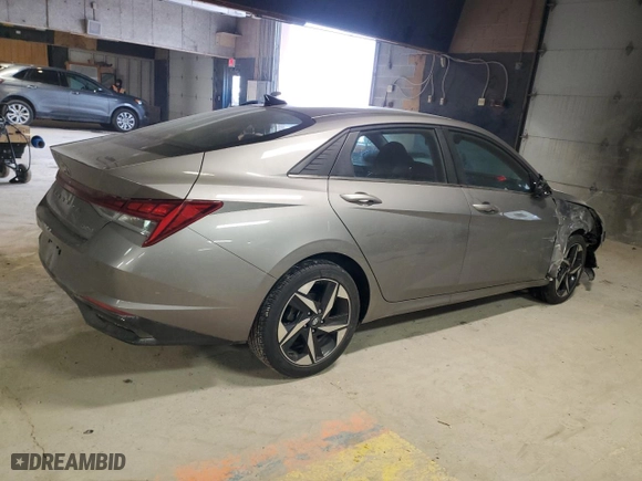 2023 Hyundai Elantra Limited with VIN KMHLP4AG6PU536624, listed as a Copart auction lot 42293405 with 26,540 mi miles and Salvage Title. Bid and sale history available at carsss.com. Image 3.
