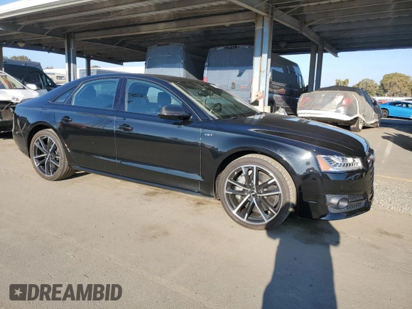 2017 Audi S8 z VIN WUAJ5AFD4HN900729, wystawiony jako Copart lot #41765255 z przebiegiem 95 974 mil mil oraz Szkoda całkowita • Salvage title. Historia ofert i sprzedaży dostępna na DreamBid. Obrazek 4.
