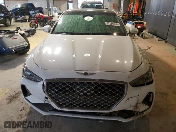 2021 Genesis G70 2.0T z VIN KMTG34LA4MU072420, wystawiony jako Copart lot #87259094 z przebiegiem 36 491 mil mil oraz Szkoda całkowita • Salvage title. Historia ofert i sprzedaży dostępna na DreamBid. Obrazek 5.