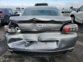 2004 Mazda RX-8 with VIN JM1FE17N740117681, listed as a Copart auction lot 85284094 with 138,555 mi miles and Salvage Title. Bid and sale history available at carsss.com. Image 6.