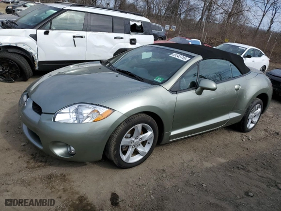 2008 Mitsubishi Eclipse GS with VIN 4A3AL25F38E003345, listed as a Copart auction lot 49147745 with 23,807 mi miles and Salvage Title. Bid and sale history available at carsss.com. Image 1.