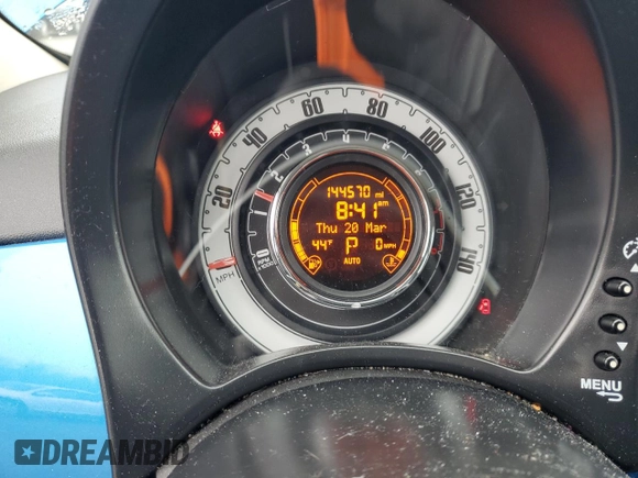 2015 FIAT 500 Pop with VIN 3C3CFFAR2FT613524, listed as a Copart auction lot 49946945 with 144,570 mi miles and Salvage Title. Bid and sale history available at carsss.com. Image 9.