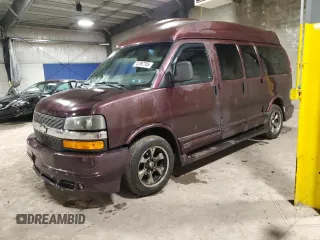 2005 Chevrolet Express Cargo Van YF7 Upfitter with VIN 1GBFG15T951117693, listed as a Copart auction lot 41397705 with 175,869 mi miles and Salvage Title. Bid and sale history available at carsss.com. Image 1.