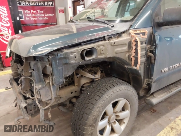 2014 Nissan Titan S with VIN 1N6AA0EC1EN506240, listed as a IAAI auction lot 40995055 with 64,599 mi miles and . Bid and sale history available at DreamBid. Image 21.
