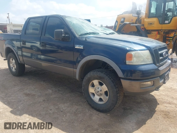 2005 Ford F-150 XLT with VIN 1FTPW14505FB12245, listed as a IAAI auction lot 41803653 with 1 mi miles. Bid and sale history available at carsss.com. Image 1.