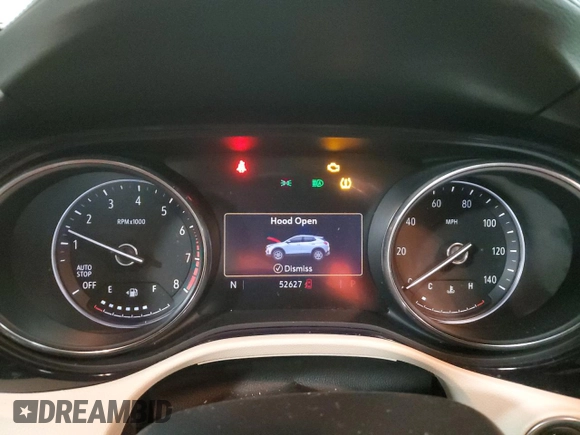 2020 Buick Encore GX Essence with VIN KL4MMFS28LB126732, listed as a Copart auction lot 41818695 with 52,627 mi miles and Salvage title. Bid and sale history available at DreamBid. Image 9.