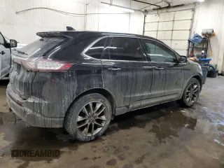 2015 Ford Edge Titanium with VIN 2FMTK4K96FBB69792, listed as a Copart auction lot 45319865 with 158,335 mi miles and Salvage Title. Bid and sale history available at carsss.com. Image 3.