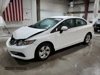 2013 Honda Civic LX z VIN 2HGFB2F5XDH570027, wystawiony jako Copart lot #58475415 z przebiegiem 74 490 mil mil oraz Szkoda całkowita • Salvage title. Historia ofert i sprzedaży dostępna na DreamBid. Obrazek 1.